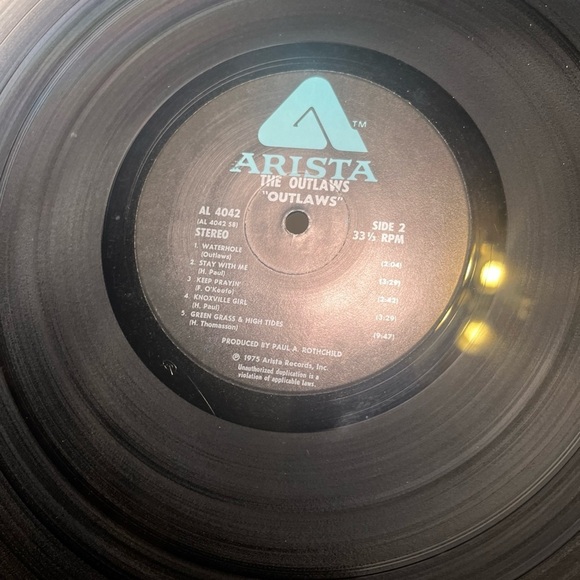 Outlaws Vinyl Record Album from 1975 - Picture 10 of 10